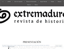Tablet Screenshot of extremadurarevistadehistoria.com